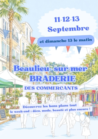 Braderie des Commerçants – Beaulieu-sur-Mer dans l'agenda de Beaulieu-sur-Mer (Photo)