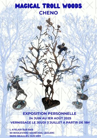 Exposition CHENO MAGICAL TROLL WOODS – L’atelier Beaulieu-sur-Mer dans l'agenda de Beaulieu-sur-Mer (Photo)