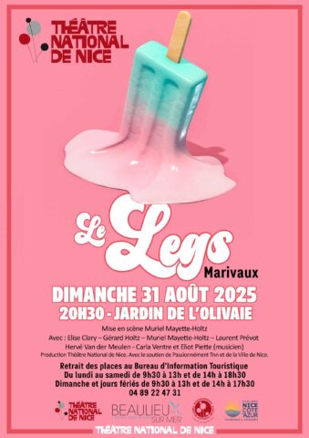 Le Legs de Marivaux par le Théâtre National de Nice – Beaulieu-sur-Mer dans l'agenda de Beaulieu-sur-Mer (Photo)