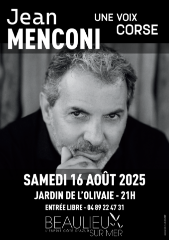 Soirée concert JEAN MENCONI dans l'agenda de Beaulieu-sur-Mer (Photo)