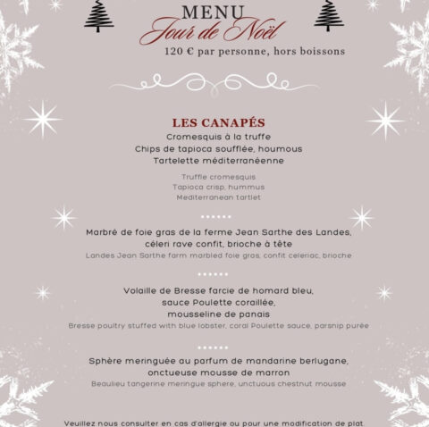 Menu jour de noël 2024 – La Table de la Réserve – Beaulieu-sur-Mer dans l'agenda de Beaulieu-sur-Mer (Photo)