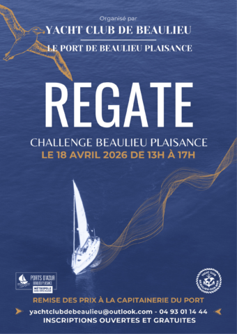 Régate « Challenge Beaulieu Plaisance » dans l'agenda de Beaulieu-sur-Mer (Photo)