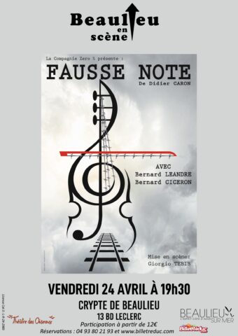 Beaulieu en scène « Fausse note » dans l'agenda de Beaulieu-sur-Mer (Photo)