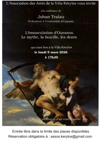 Conférence « L’émasculation d’Ouranos » à la Villa Kérylos dans l'agenda de Beaulieu-sur-Mer (Photo)