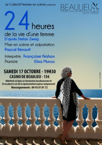 Pièce de théâtre : 24 heures de la vie d’une femme dans l'agenda de Beaulieu-sur-Mer (Photo)