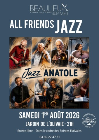 All Friends Jazz – Jazz Anatole dans l'agenda de Beaulieu-sur-Mer (Photo)
