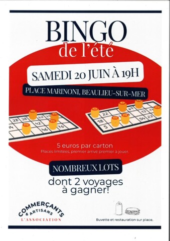 Soirée de l’association des commerçants de Beaulieu-sur-Mer dans l'agenda de Beaulieu-sur-Mer (Photo)