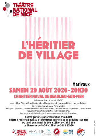 Représentation théâtrale « L’héritier de village » – Théâtre National de Nice dans l'agenda de Beaulieu-sur-Mer (Photo)