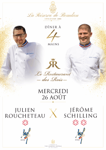 Dîner à quatre mains – Restaurant des Rois La Réserve de Beaulieu dans l'agenda de Beaulieu-sur-Mer (Photo)