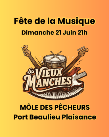Concert Pop Rock « Les Vieux Manches » dans l'agenda de Beaulieu-sur-Mer (Photo)