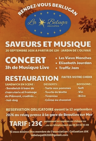 Flavours and Music, La Beluga dans l'agenda de Beaulieu-sur-Mer (Photo)